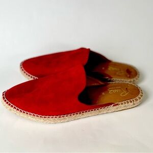 Anthropologie Red Mules